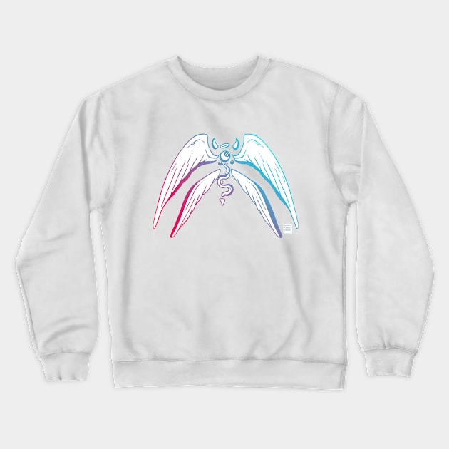 Dual Color Angel Eye Crewneck Sweatshirt by kenallouis